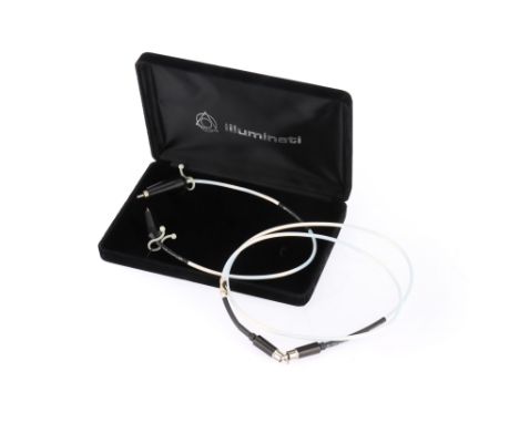 A Kimber Kable Illuminati D-60 Coaxial Cable, overall lenght 50cm, in maker's box Note: This Hi-Fi item is from a deceased es