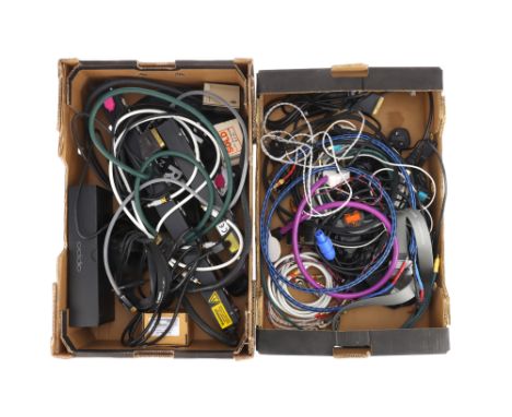 Two Boxes of HiFi Cables, including cables from Russ Andrews, Kimber Kable and more (a lot) Note: This Hi-Fi item is from a d