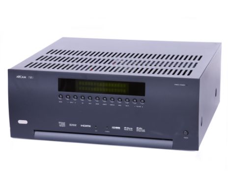 An Arcam FMJ AVR450 Intergrated Reciever, black, serial no. FV45R02598 Note: This Hi-Fi item is from a deceased estate which 