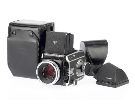 A Rollei Rolleiflex SL66 Medium Format Camera, 1966-86, black, serial no. 2903043, with Rollei-HFT Planar f/2.8 80mm lens, bl