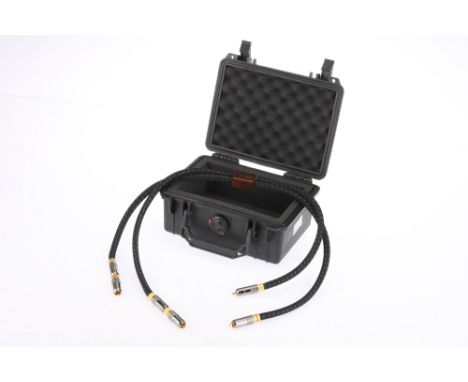 A Kimber Kable KS 1030 Cable, with phono plugs by WBT, overall lenght 90cm Note: This Hi-Fi item is from a deceased estate wh