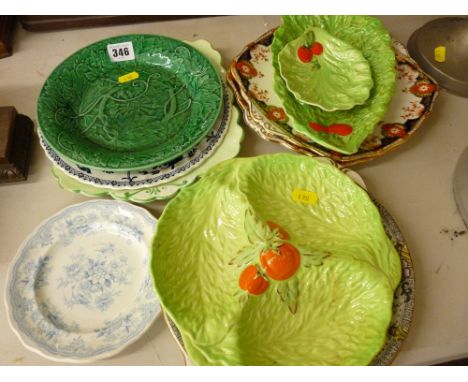 Quantity of decorative plates by Beswick, Carltonware etc