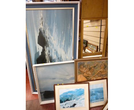Parcel of good sized paintings and prints