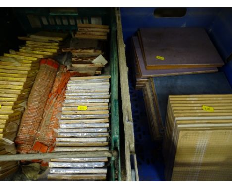 Two crates of miscellaneous ceramic tiles