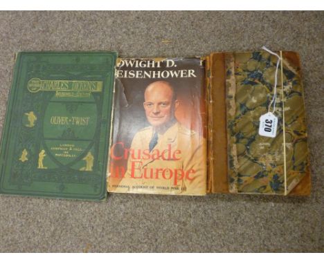 Books by Charles Dickens and Dwight D Eisenhower to include 'The Life and Adventures of Martin Chuzzlewit', first edition 184