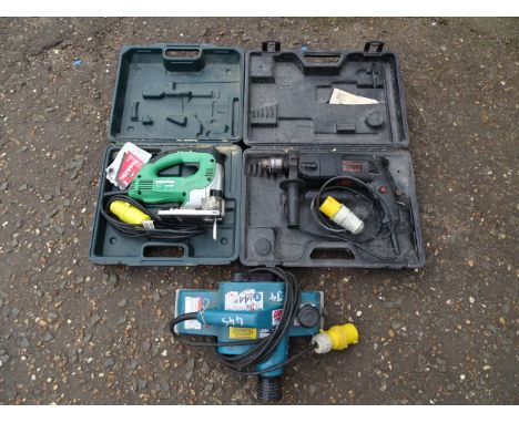 Makita planer, Hitachi jigsaw and drill, all from a house clearance&nbsp;