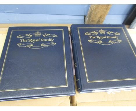 2 Royal Family first day cover albums 1980's not all pages photographed 