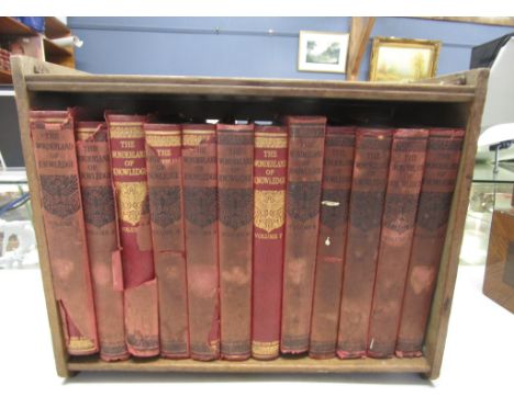 Odham's The Wonderland of Knowledge- 12 volumes in a book trough, with dust covers&nbsp;