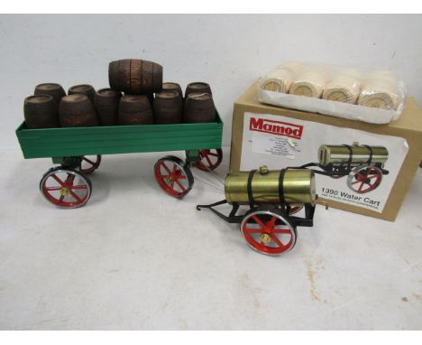 Mamod Water Cart in original box and trailer with barrels&nbsp;