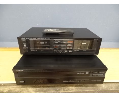 Yamaha Natural Sound CD player and stereo double cassette deck (no plugs)&nbsp;