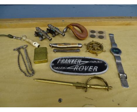 Collectors lot to include Zippo lighter and pen knives etc&nbsp;