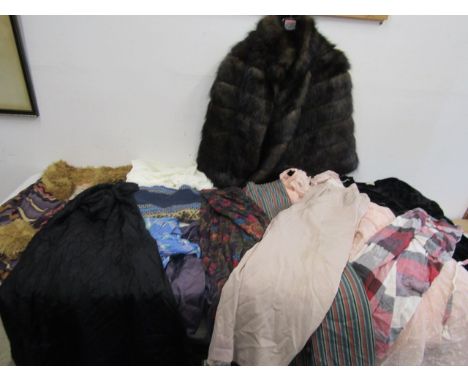 Vintage clothing and fur coat/cape