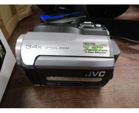 JVC camcorder in gwo with bag and charger&nbsp;