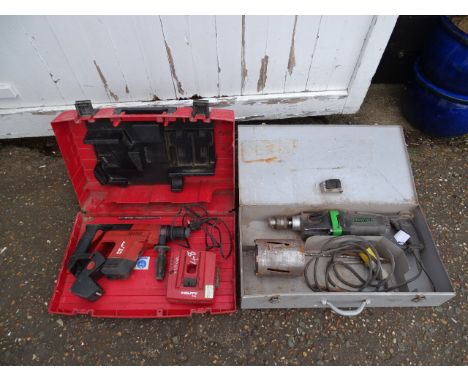 Hilti cordless drill (no battery) and another hammer drill, both from a house clearance&nbsp;