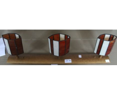 An art deco style lighting feature