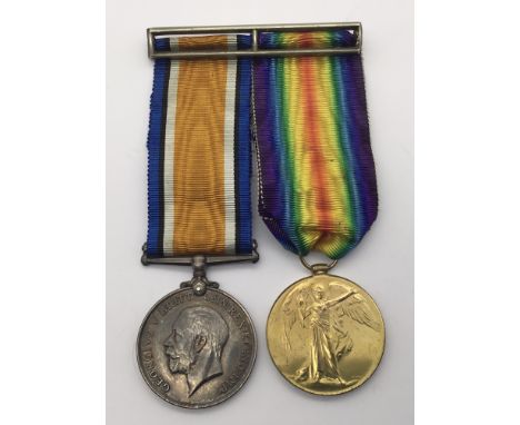 A WW1 medal pair, awarded to 148289 Sapper William Alfred Robinson of the Royal Engineers. To include: the British War Medal,