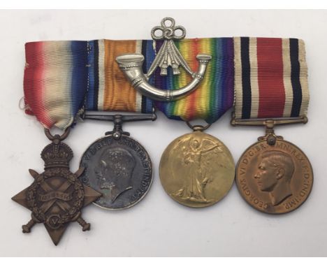 A WW1 / Special Constabulary medal group, awarded to 16398 Acting Corporal William Reginald Vero of the 8th Oxfordshire & Buc