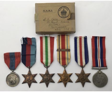 A WW2 set of campaign medals, plus a George VI issued Imperial Service Medal. To include: the 1939-45 Star, France & Germany 