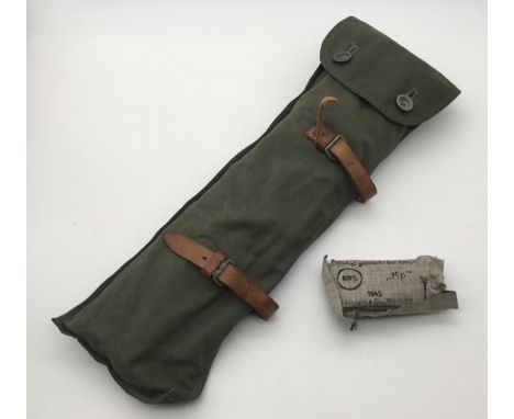 A selection of WW2 German items. To include: an unused late WW2 field dressing, with the rare date of 1945 and manufactured b