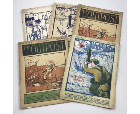 A small collection of original WW1 ‘The Outpost’ magazines, which was the magazine of the 17th Battalion Highland Light Infan