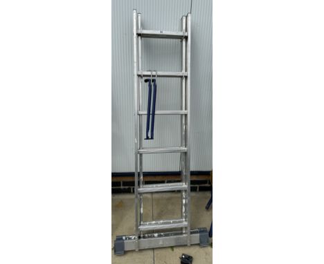 An aluminium step ladder