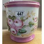 A vintage rose pattern planter