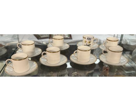 A Royal Worcester 16 piece coffee can set