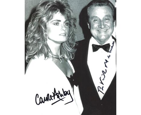 Patrick Macnee and Carole Ashby James Bond A View To A Kill signed 10x8 inch colour photo. Good condition. All autographs com