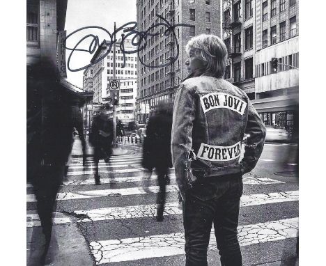 Jon Bon Jovi signed Bon Jovi CD. John Francis Bongiovi Jr., known professionally as Jon Bon Jovi, is an American singer, song