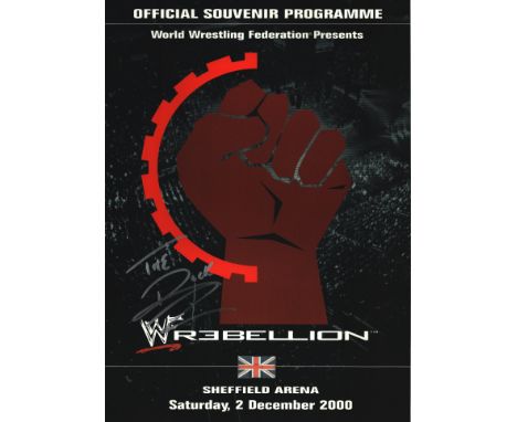 Dwayne the Rock Johnson signed souvenir programme. Signed on front cover. Good condition. All autographs come with a Certific