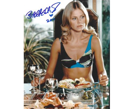 Britt Ekland James Bond The Man with the Golden Gun signed 10x8 inch colour photo. Britt Ekland is a Swedish actress, model, 