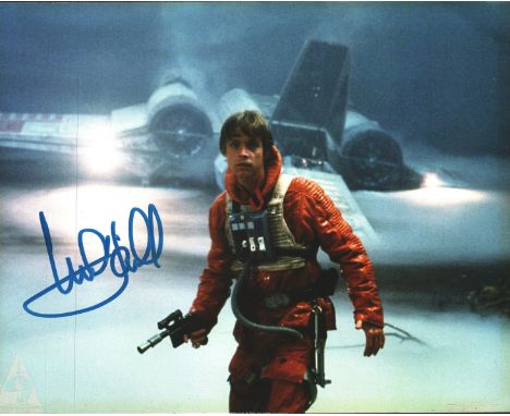 Mark Hamill signed Luke Skywalker colour photo. Mark Richard Hamill is an American actor. He is best known for starring as Lu