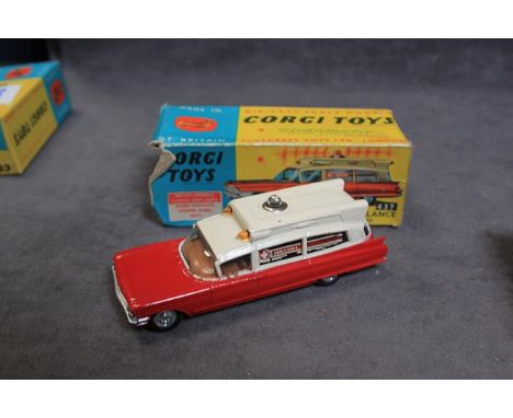 Corgi Diecast #437 Superior Ambulance On Cadillac Chassis Mint Model Box No Flaps Either End
