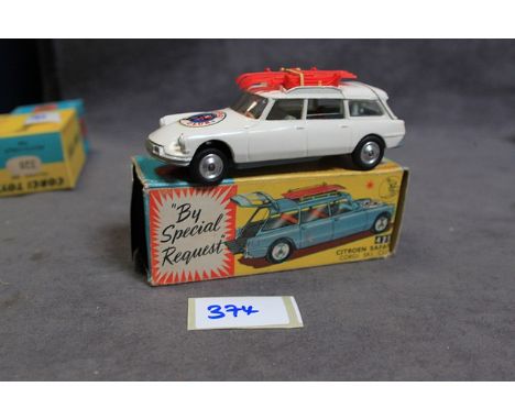 Corgi Diecast #475 Citroen Safari Corgi Ski Club Mint Model Box Missing One Flap