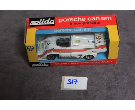 Solido Diecast Model #18 Porsche Can AM In White Complete With Crisp Box