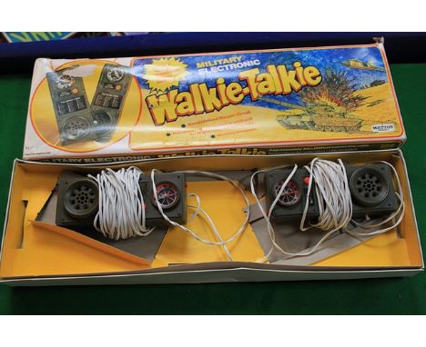 Mettoy Battery Operated Military Electronic Walkie Talkie VINTAGE 1970s