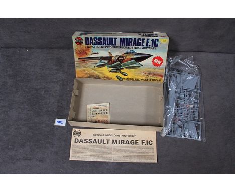 Airfix 1/72 scale model kit 04022-2 Series 4 Dassault Mirage F.1C with instructions still on sprues in box