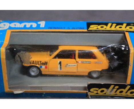 Solido GAM 1 Diecast Model #58/58b Renault 5 Alpine In Yellow With Box