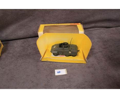 Solido (France) Diecast 40th Anniversary Of D-Day Automitrailleuse M20 Diecast Vintage 1984 N Box Damage To Cellophane