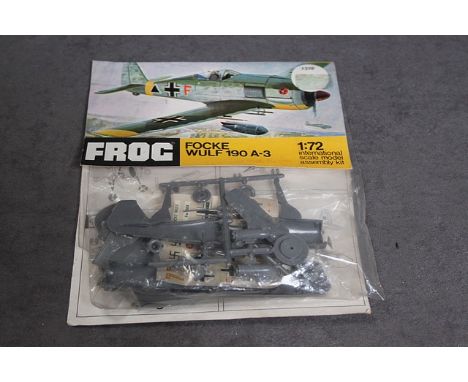 Frog #F211F 1:72 Focke WULF FW-190 A-3 Plastic Bagged Vintage Model Kit