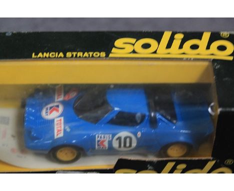 Solido Diecast Model #73 Lancia Stratos In Blue With Crisp Box