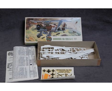 Airfix 1/72 Henschel HS-123 A-1 Series 2 Model Kit Combat-proved in the Spanish Civil War, the Hs 123 operated as both a dive