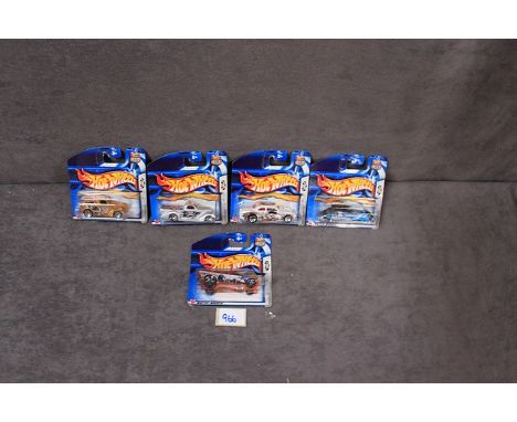 5x Hot Wheels Diecast "Boulevard Buccaneers" cars, comprising of; #57217 Shoe Box 1/5, #57218 Anglia Panel 2/5, #57219 Phanto