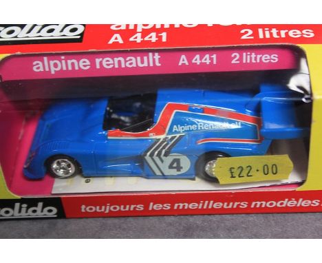 Solido Diecast Model #20 Alpine Renault 441 In Blue Complete With Crisp Box