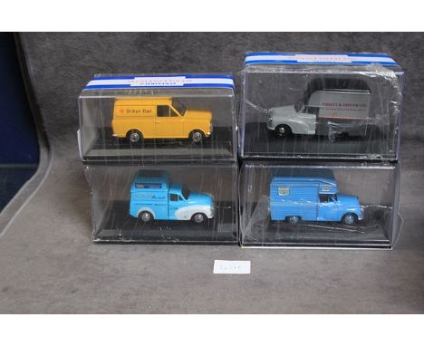 4 x Oxford Roadshow diecast model comprising # MM048 Oxford Diecast Camper Blue - 1:43 Scale #MM045 Oxford Diecast Fletchers 