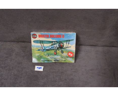 Airfix 1/72 scale model kit 61055-5 Bristol Bulldog II in box with original cellophane