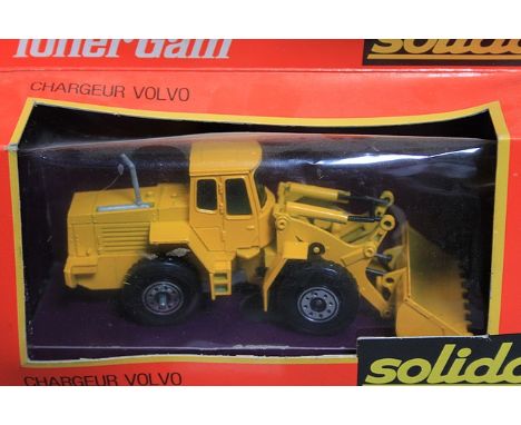 Solido Toner GAM Diecast Model #367 Volvo Chargeur Excavator With Box