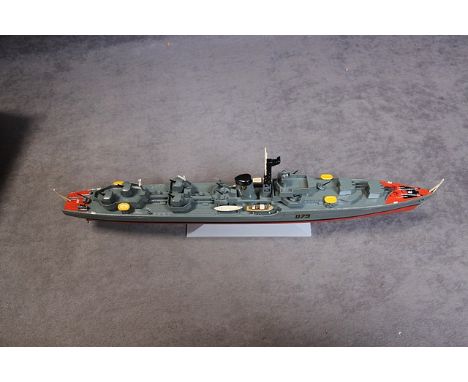 Rare Vintage Frog #346 Battle Class Destroyer Model Kit Constructed And Painted To A Very High Standard