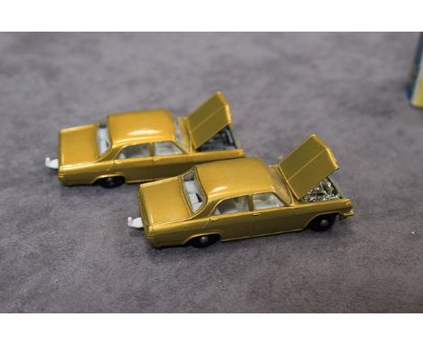 2x Matchbox A Lesney Product Diecast #36c Opel Diplomat, Both Models Are In Mint Condition In E Type Boxes 1x Grey Engine In 