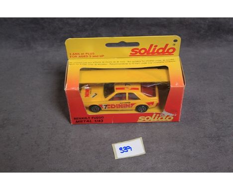 Solido Diecast Model # 1203 Fuego In Yellow With Box